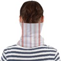 Salmon And Grey Linear Design Face Seamless Bandana (Adult) View2