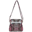Marbling Arabesque Zipper Messenger Bag View3