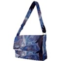 Abstract blue Full Print Messenger Bag (S) View1