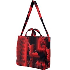 Red Light Square Shoulder Tote Bag by MRNStudios
