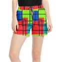 Colorful Rectangle boxes Runner Shorts View1