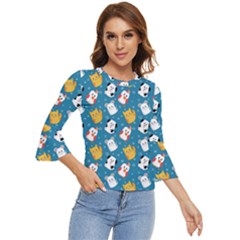 Funny Pets Bell Sleeve Top
