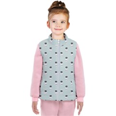 Robot Flowers 7x7 Kids   Puffer Vest