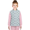 Robot Flowers 7x7 Kids   Puffer Vest View1