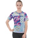 Blue Wavespastel Women s Sport Raglan Tee View1