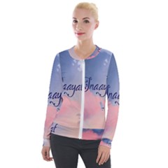 Inaayat Velvet Zip Up Jacket