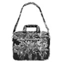 Black And White Lilies Botany Motif Print MacBook Pro Shoulder Laptop Bag (Large) View1