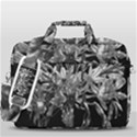 Black And White Lilies Botany Motif Print MacBook Pro Shoulder Laptop Bag (Large) View3
