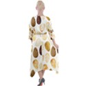 Golden Egg Easter Quarter Sleeve Wrap Front Maxi Dress View2