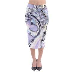 Landslide Baby Blue Midi Pencil Skirt