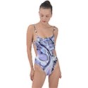 Landslide Baby Blue Tie Strap One Piece Swimsuit View1