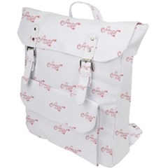 Amor Text Drawing Pattern Buckle Up Backpack