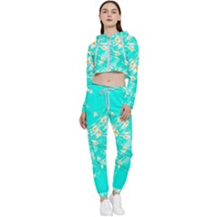 Pop Art Neuro Light Cropped Zip Up Lounge Set by essentialimage365