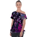 Rollercoaster Off Shoulder Tie-Up Tee View1