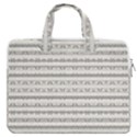 Mixed Gray Striped Ethnic Seamless Pattern MacBook Pro Double Pocket Laptop Bag View1