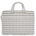 Mixed Gray Striped Ethnic Seamless Pattern MacBook Pro Double Pocket Laptop Bag View2
