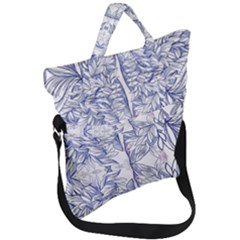 Blue Biro Ornate Fold Over Handle Tote Bag