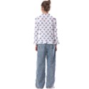 Funny Monster Feline Drawing Motif Pattern Kids  Frill Detail Tee View2