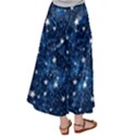 Dark Blue Stars Satin Palazzo Pants View2