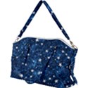 Dark Blue Stars Canvas Crossbody Bag View2