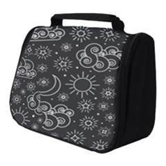 Dark Moon And Stars Full Print Travel Pouch (small) by AnkouArts