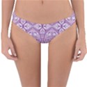 purple pattern Oval Reversible Hipster Bikini Bottoms View1