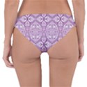 purple pattern Oval Reversible Hipster Bikini Bottoms View4