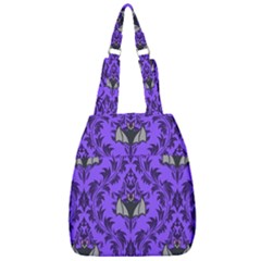 Friggin Bats Pattern Center Zip Backpack