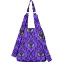 Friggin Bats Pattern Center Zip Backpack View2