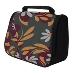 Folk Flowers Pattern Floral Surface Design Full Print Travel Pouch (small) by Eskimos