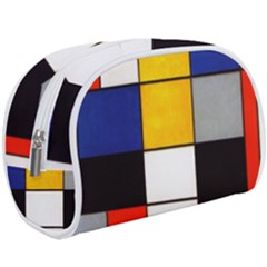 Composition A By Piet Mondrian Make Up Case (large) by maximumstreetcouture