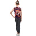 Root Humanity Bar And Qr Code in Flash Orange and Purple Kids  Mesh Tank Top View2