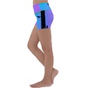 Vaporwave Wires And Transformer Kids  Lightweight Velour Yoga Shorts View2