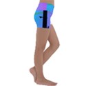 Vaporwave Wires And Transformer Kids  Lightweight Velour Yoga Shorts View3