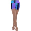 Vaporwave Wires And Transformer Kids  Lightweight Velour Yoga Shorts View4