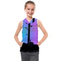 Vaporwave Wires And Transformer Kids  Sleeveless Hoodie View1