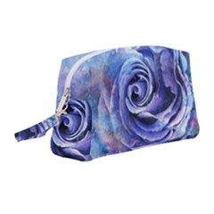 Watercolor-rose-flower-romantic Wristlet Pouch Bag (medium) by Sapixe