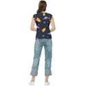 Cosmos Rockets Spaceships Ufos Women s Raglan Cap Sleeve Tee View2