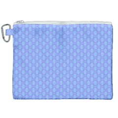 Soft Pattern Blue Canvas Cosmetic Bag (xxl) by PatternFactory