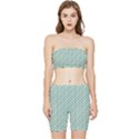 Soft Pattern Aqua Stretch Shorts and Tube Top Set View1