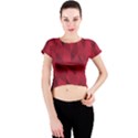 Amaranth Crew Neck Crop Top View1