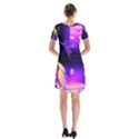 Garth Short Sleeve V-neck Flare Dress View2