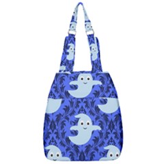 Ghost Pattern Center Zip Backpack