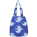 Ghost Pattern Center Zip Backpack View1