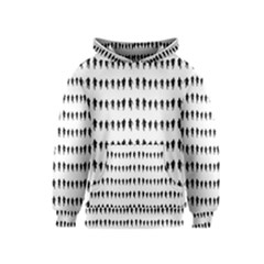 Athletic Running Graphic Silhouette Pattern Kids  Pullover Hoodie by dflcprintsclothing