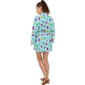 Bows on blue Long Sleeve Kimono View2