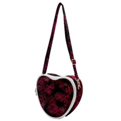 Red Abstraction Heart Shoulder Bag by SychEva