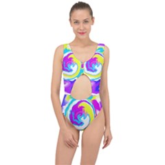 Psychedelic  Center Cut Out Swimsuit