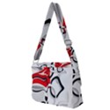 Modern art Full Print Messenger Bag (M) View2