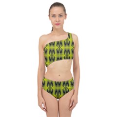 Digital Floral Spliced Up Two Piece Swimsuit by Sparkle